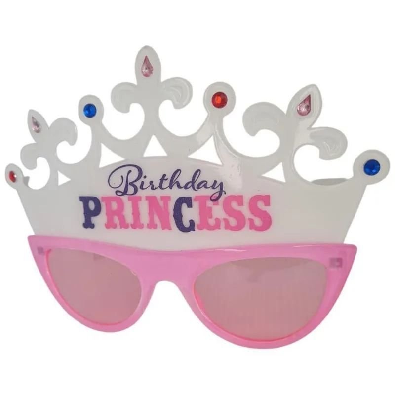 Óculos Birthday Princess Fantasia 18cm X 12,5cm