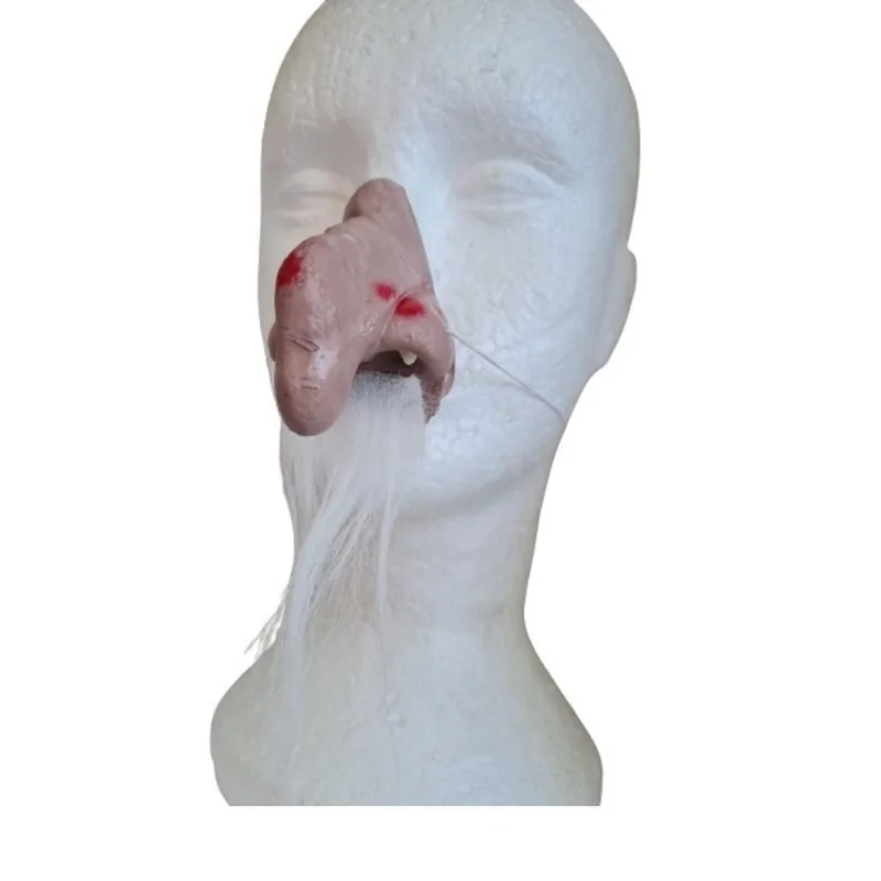 Nariz de Mago Bruxo com bigode de látex Fantasia cosplay