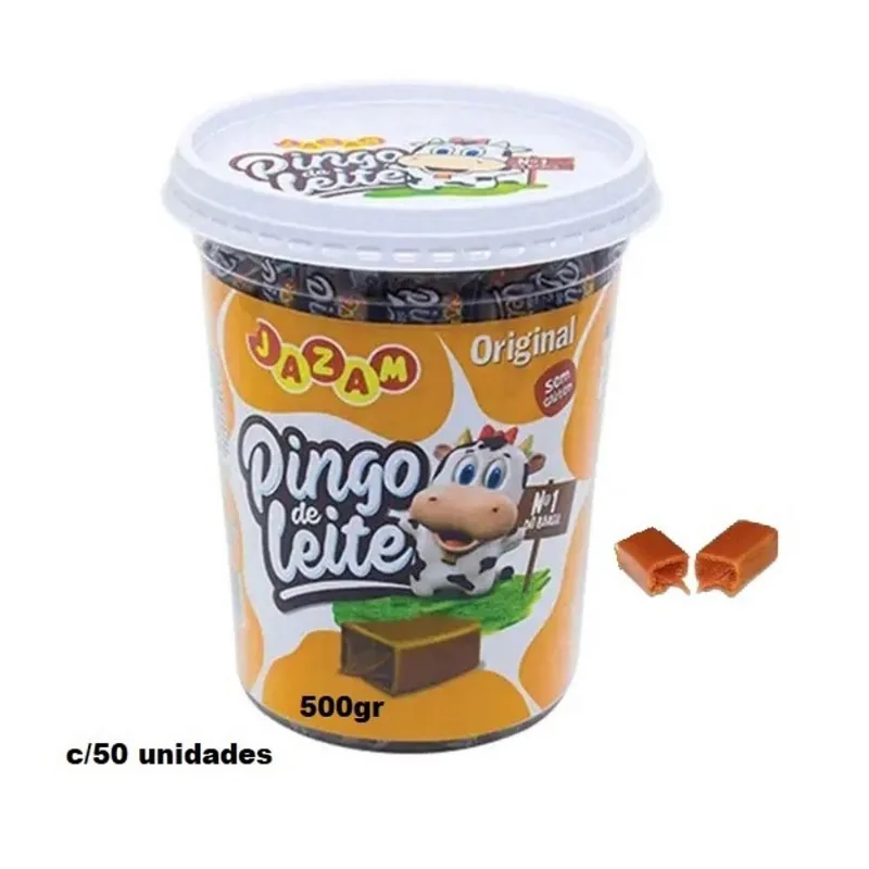 Pote Pingo De Leite Jazam 500g c/ 50 Unidades
