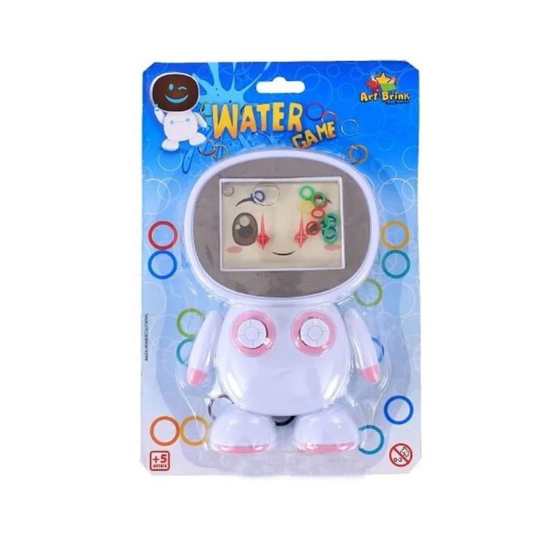 Aquaplay robô jogo de argola na água 14cm Brinquedo Rosa