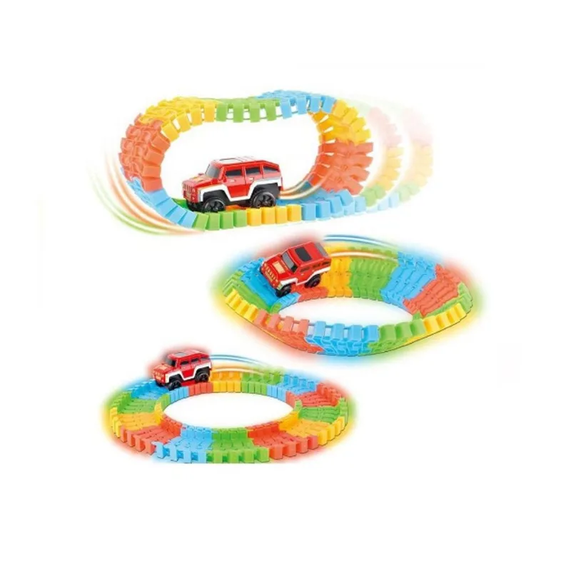 Carrinho c/ Pista Trilha Maluca p/ Montar Brinquedo
