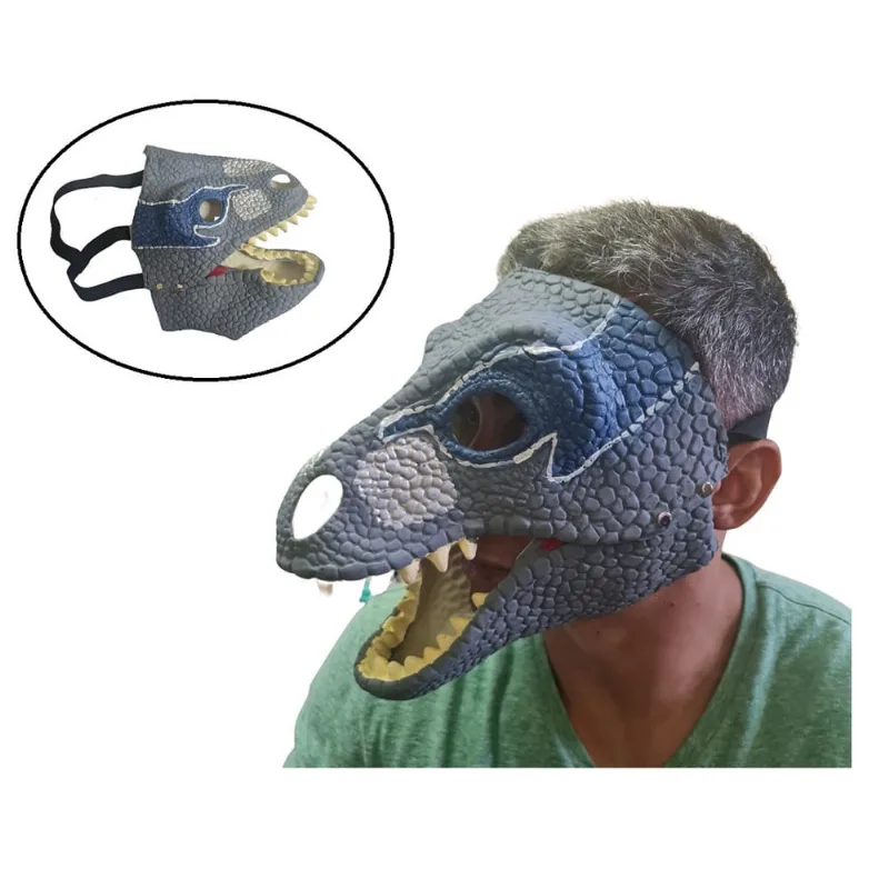 Máscara de látex Dinossauro Tiranossauro rex Fantasia