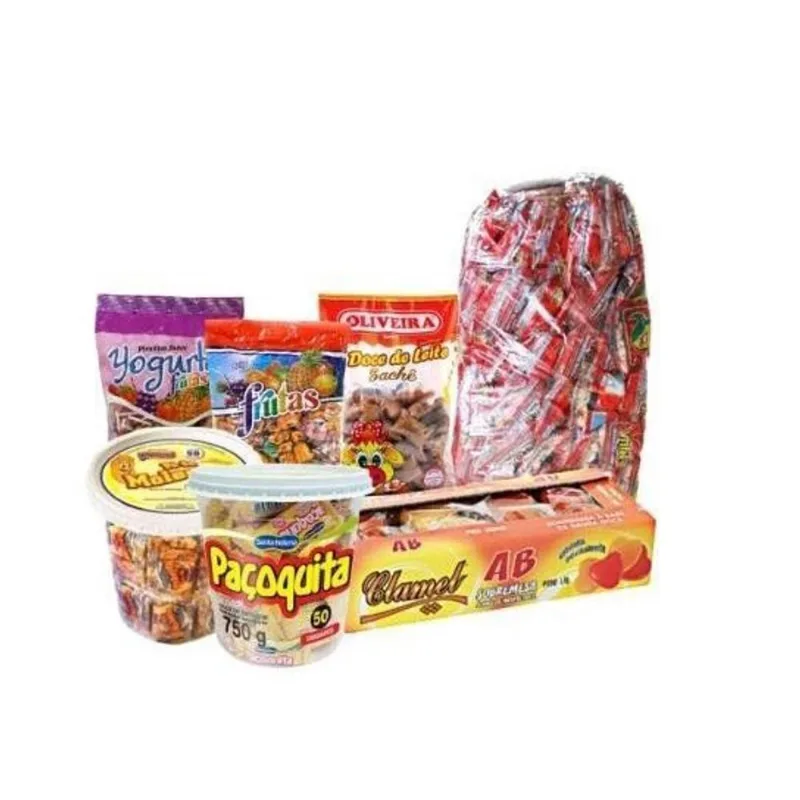 Kit Cosme E Damião Com Mais De 400 Doces + Saquinhos