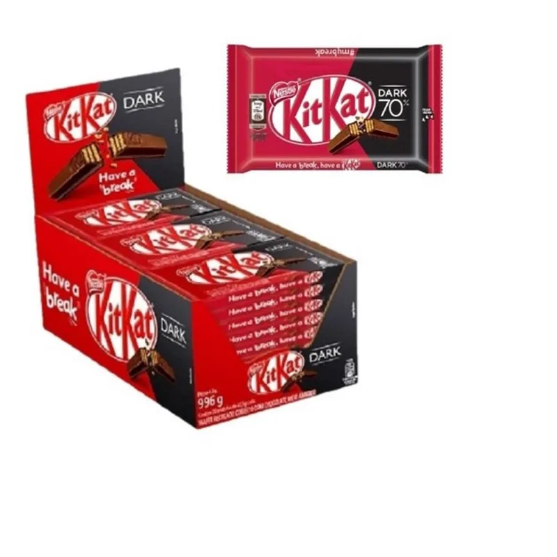 Chocolate Kit Kat Dark Meio Amargo C/48un - Nestlé