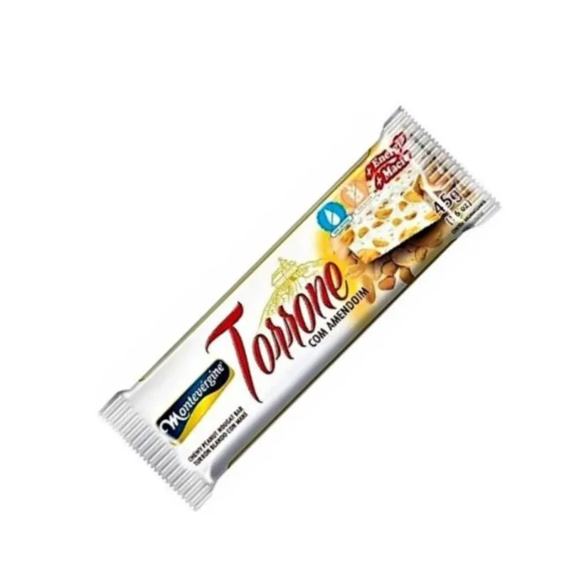 Torrone Com Amendoim Montevergine 45g - 24 Unidades