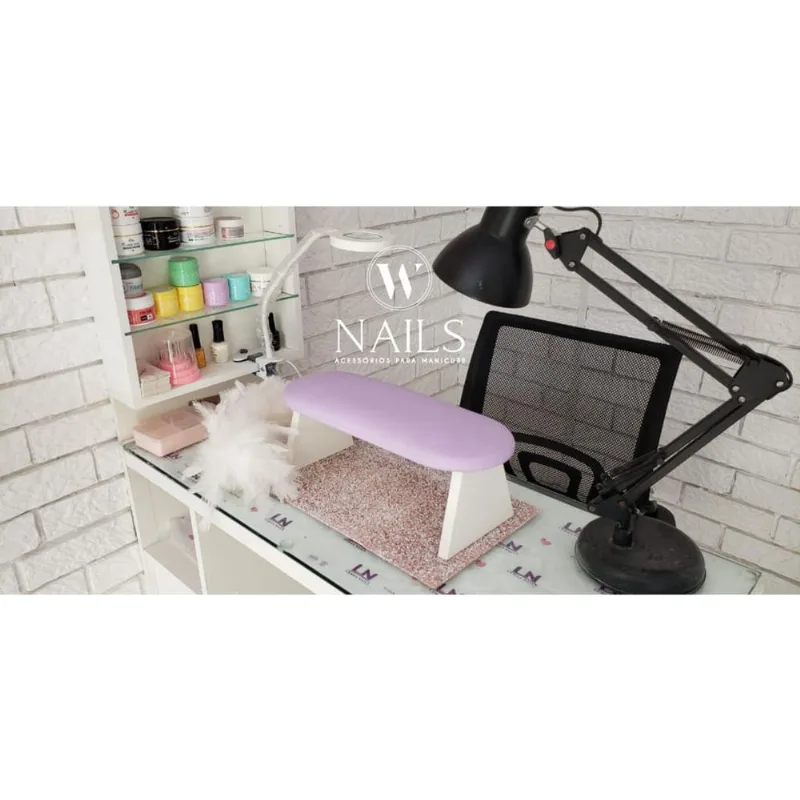 Apoio de Mão Punho para Manicure Nails Designer Lilás