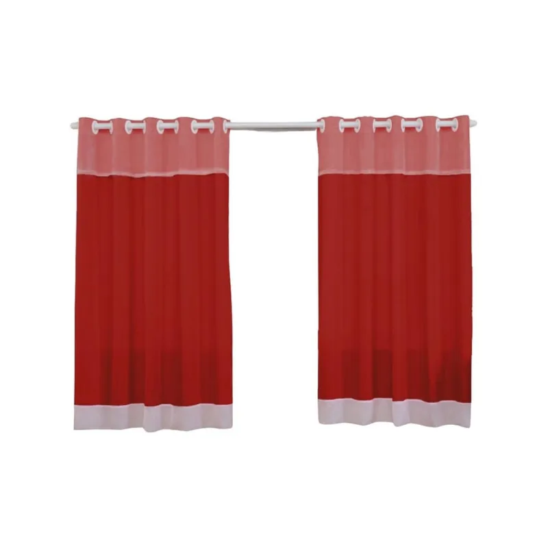 Cortina forrada para janela 2.20mx1.30m em tecido Rose