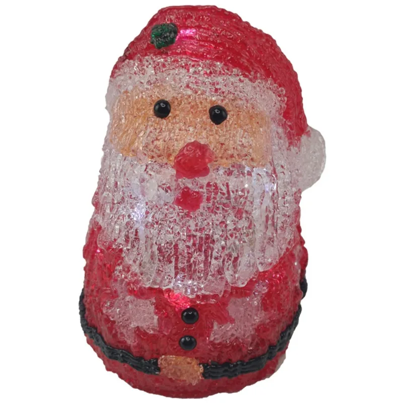 Boneco Papai Noel Mesa Enfeite Iluminado 10 Leds Decoraçao Natalino Casa Escritorio