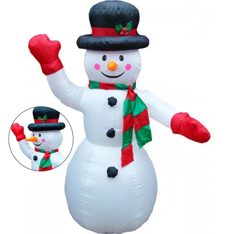 Boneco De Neve Inflavel Natalino 1.80cm Natal Enfeite Decoraçao Casa Loja Fim De Ano Comemoraçao