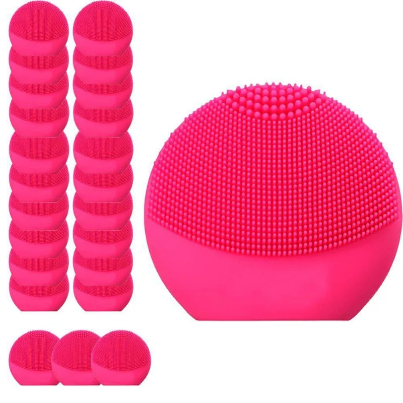 Esponja Massagedora 24 Unds Eletrica Limpeza Facial Mini Usb