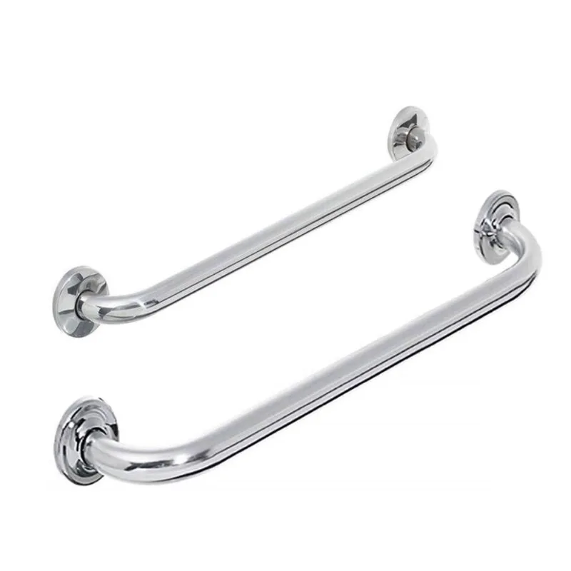 Alça Barra De Apoio Banheiro Inox Kit 2 Un 40cm E 60cm