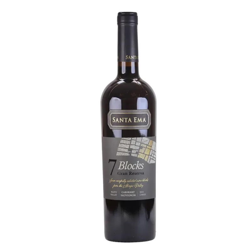 Vinho Tinto Chileno Gran Reserva Cabernet Sauvignon Santa Ema Blocks7 750ml - Santa Ema - Adega