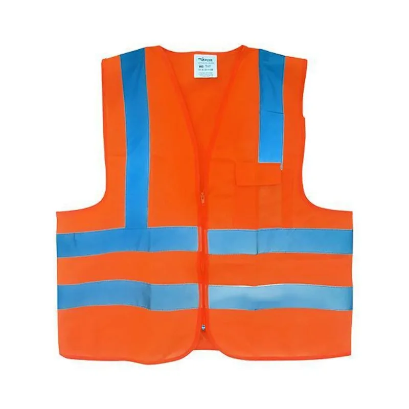 Kit 10 Colete Refletivo Plastcor Laranja C/1 Bolso Classe 2