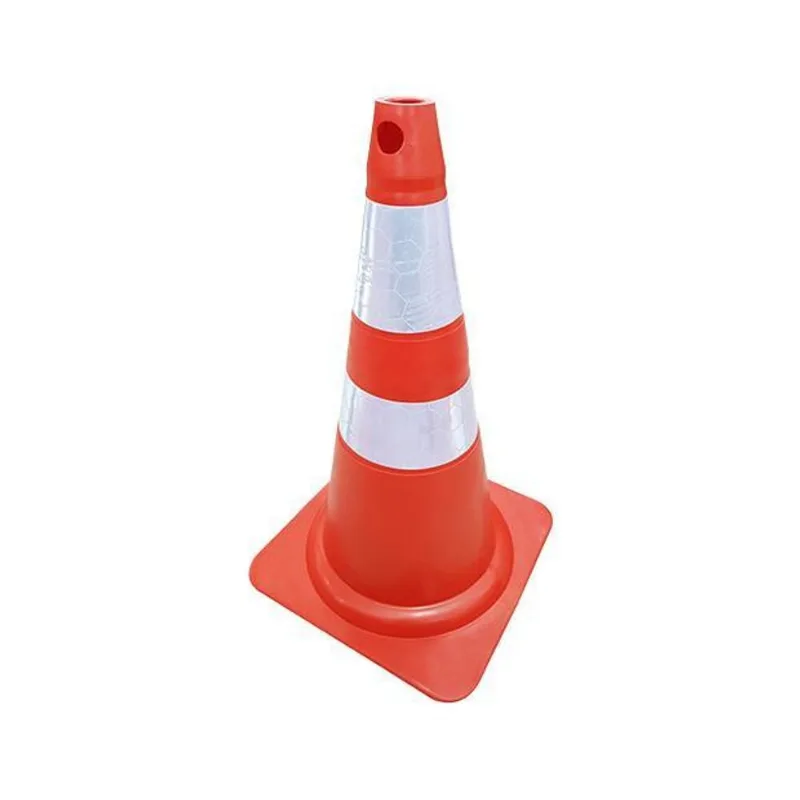 Kit 4 Cone Flexivel Plastcor 50cm Plt2 Refletivo Pvc Laranja
