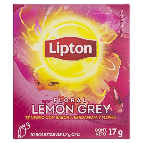 Chá Preto Floral Lemon Grey Lipton Caixa 17g 10 Unidades - LIPTON - Mercearia