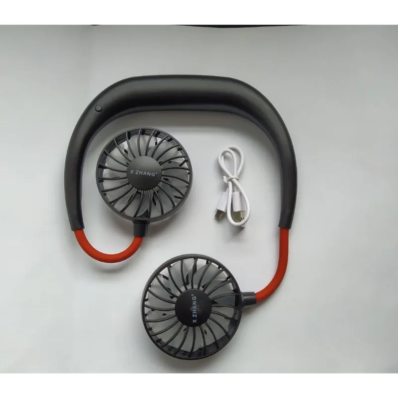 Mini Ventilador Portátil Usb De Pescoço Preto