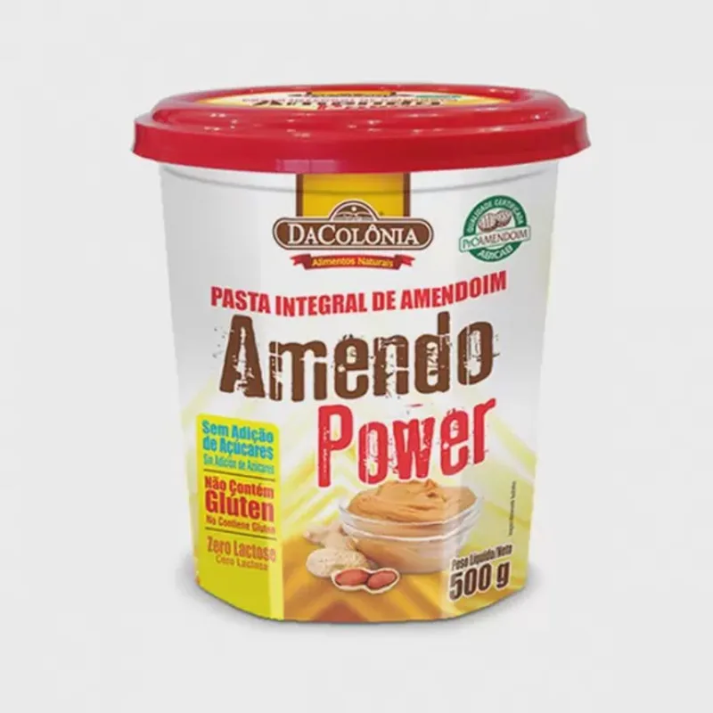 Kit 4 pasta de amendoim tradicional 500G amendopower