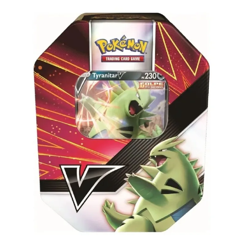 Lata Game Pokémon TCG Combatentes V Tyranitar V