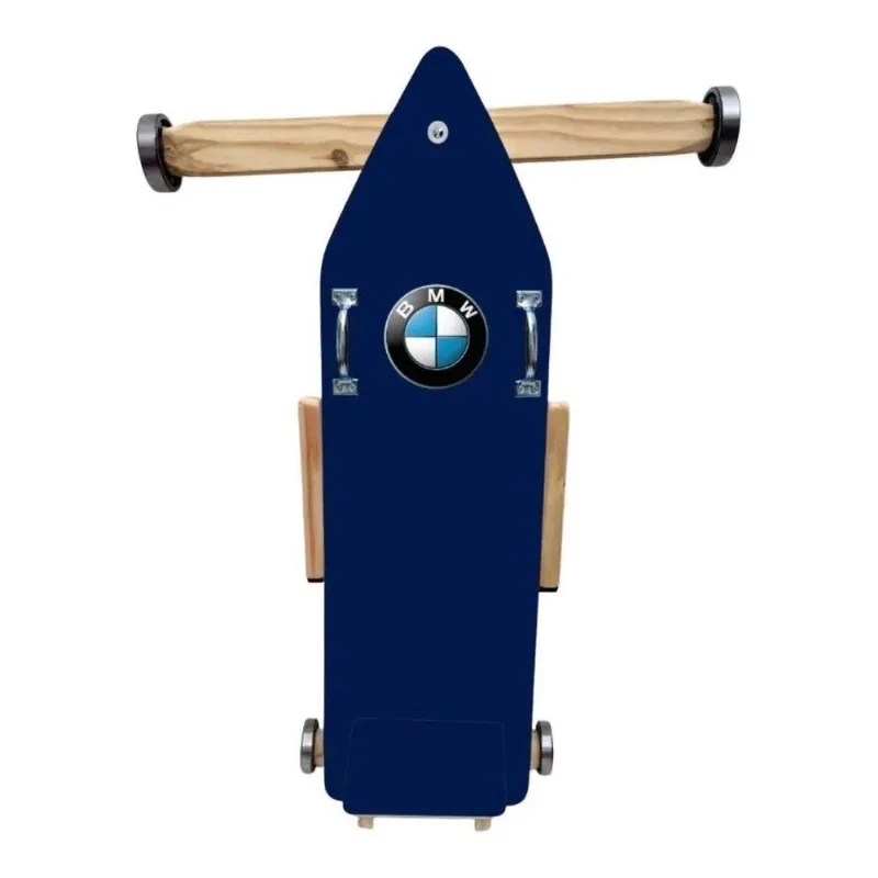 Carrinho De Rolimã Vintage Madeira Brinquedo Bmw