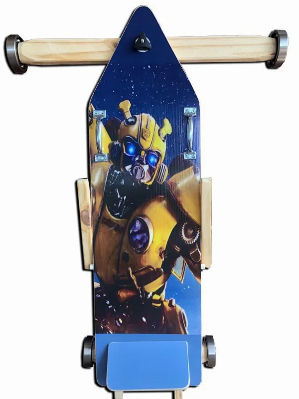 Carrinho De Rolimã Vintage Madeira Brinquedo Bumblebee