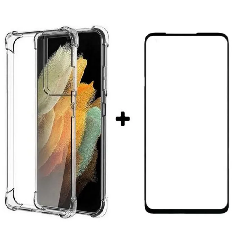 Pelicula De Vidro 3d Lg K51s + Capa Anti Impacto A Melhor