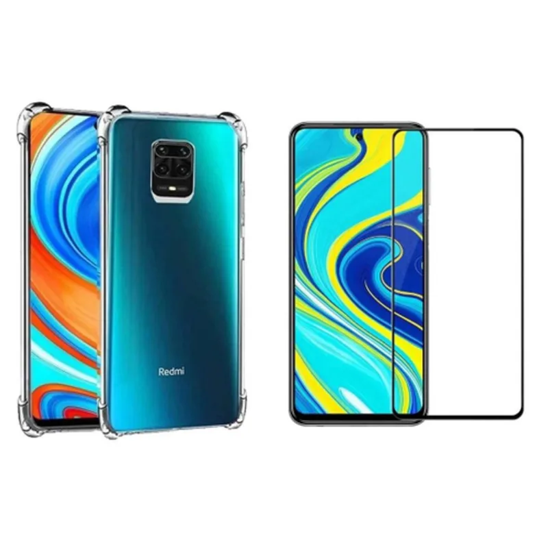 Película De Vidro 3d Xiaomi Note9s + Capa Antiimpacto Melhor