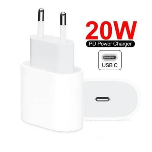 Fonte Usb Tipo-c 20w Turbo Compativel Iphone/ipad Se 8 X Xr Xs 11 12 13 14 15 Pro Max