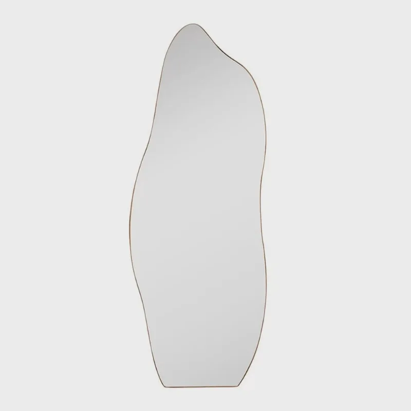 Espelho Corpo Inteiro Orgânico 60x110cm Flame Rei Dos Vidros Caramelo