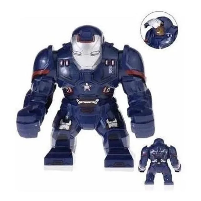 Boneco Big Blocos De Montar Iron Patriot Homem De Ferro