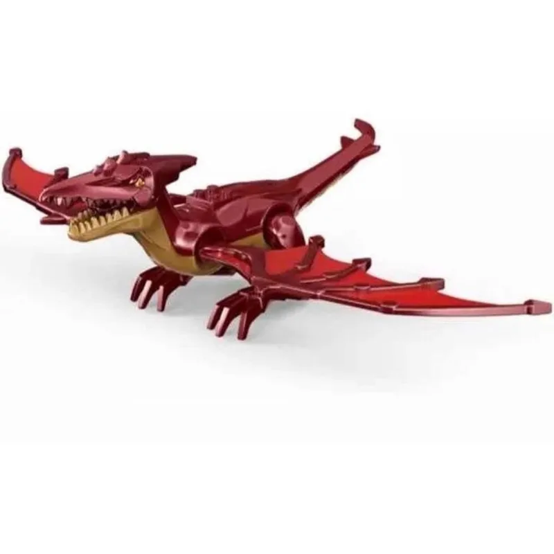 Boneco Blocos De Montar Dinossauro Pterodáctilo Do Fogo