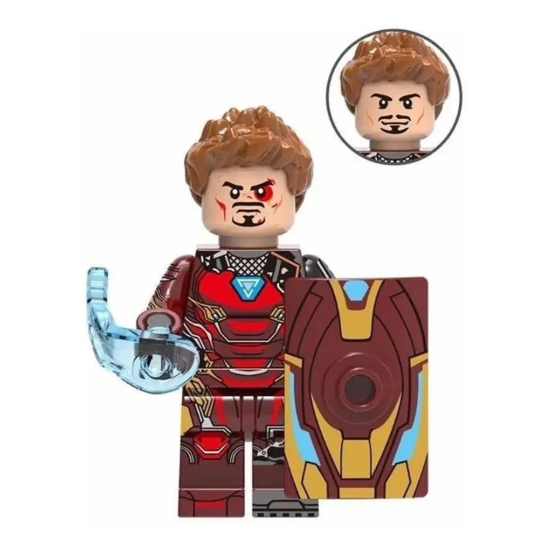 Boneco Blocos De Montar Homem De Ferro War Vingadores