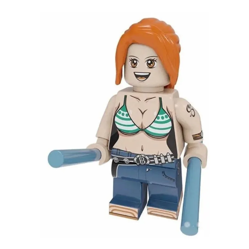 Boneco Blocos De Montar Nami One Piece