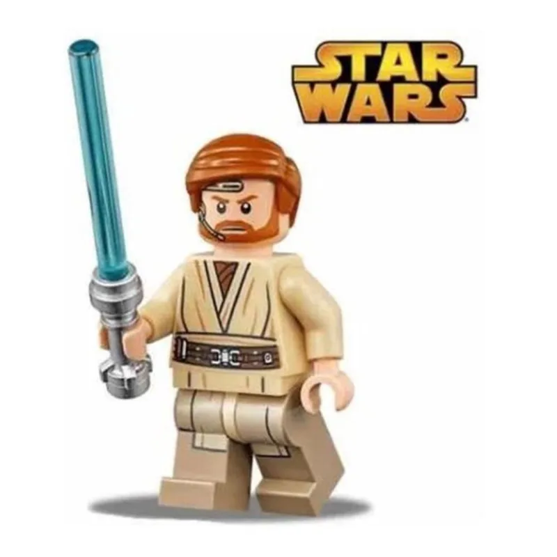 Obi Wan Kenobi Star Wars Boneco Blocos De Montar