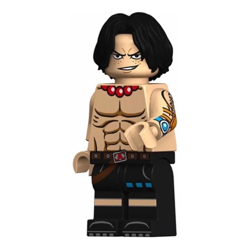 Boneco Blocos De Montar Ace One Piece