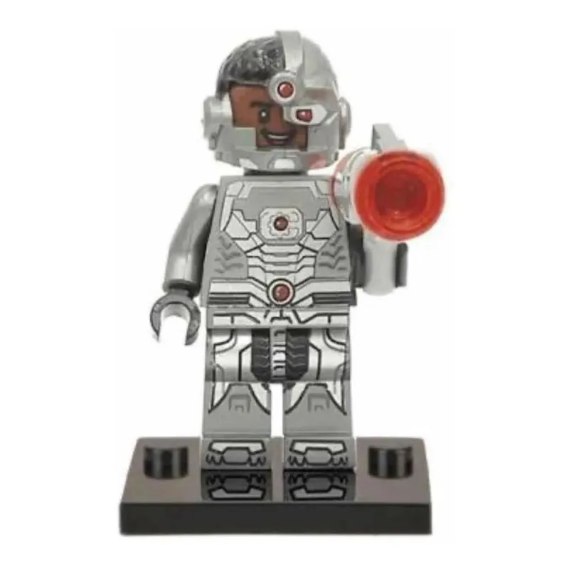 Boneco Blocos Montar Cyborg Liga Da Justiça Batman Superman