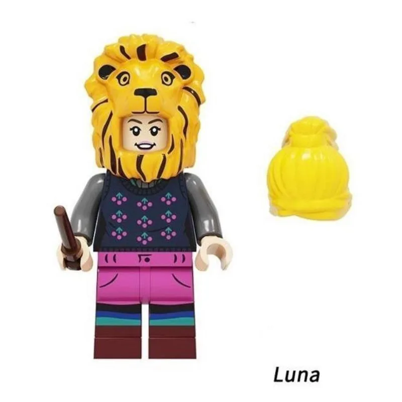 Boneco Luna Harry Potter Blocos Montar Magia Bruxo