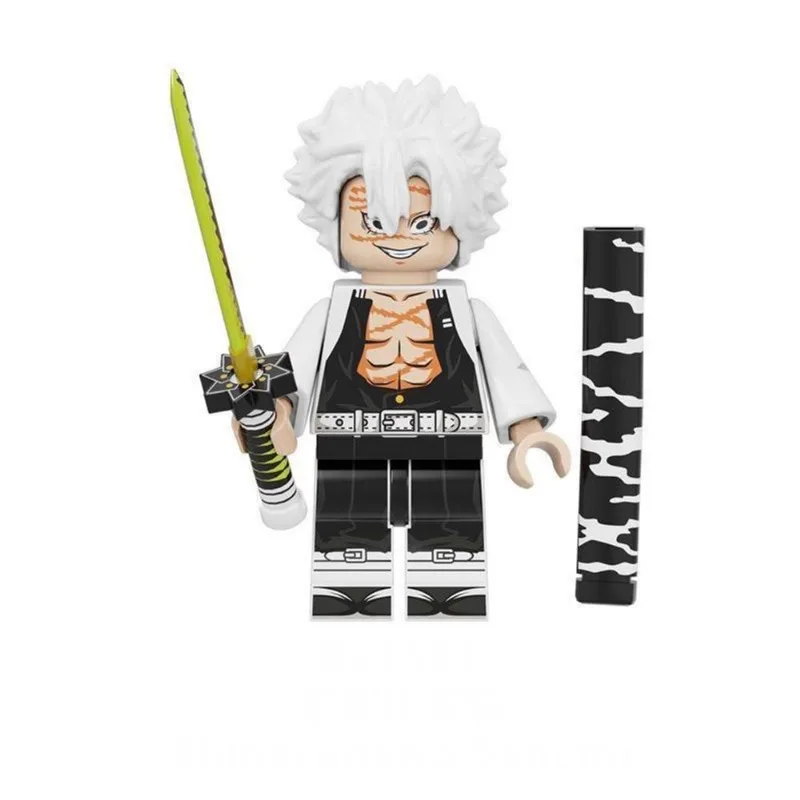 Boneco Bloco De Montar Demon Slayer Shinazugawa Sanemi Anime