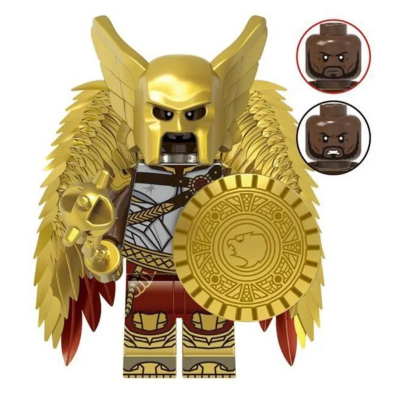 Boneco Blocos De Montar Gavião Negro Escudo