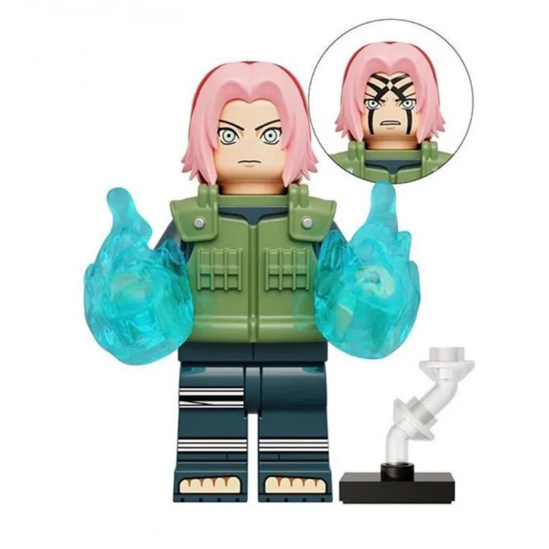 Boneco Blocos De Montar Haruno Sakura Personagem Naruto