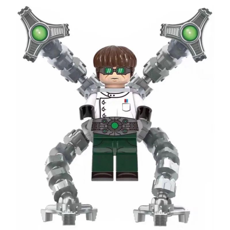 Boneco Blocos De Montar Doutor Octopus White Homem Aranha