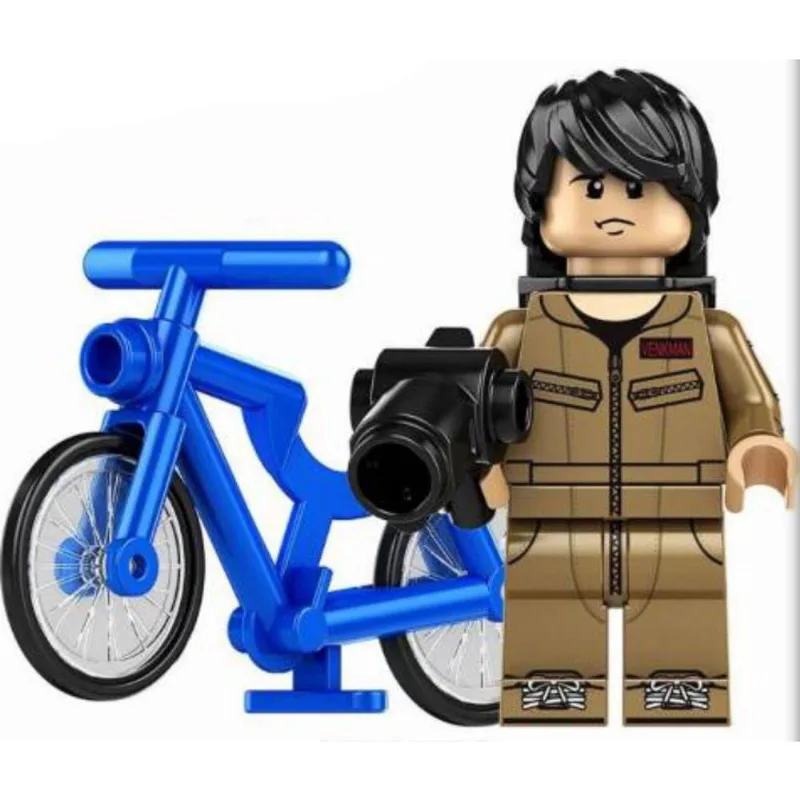 Boneco Blocos De Montar Mike Stranger Things Bicicleta