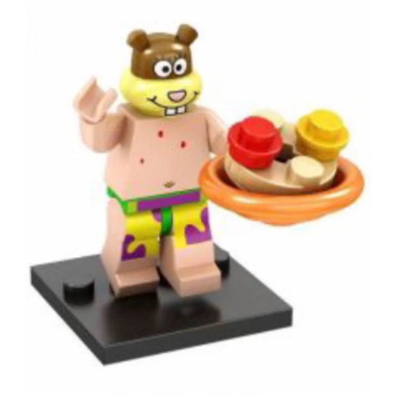 Boneco Blocos De Montar Sandy Bochechas Bob Esponja