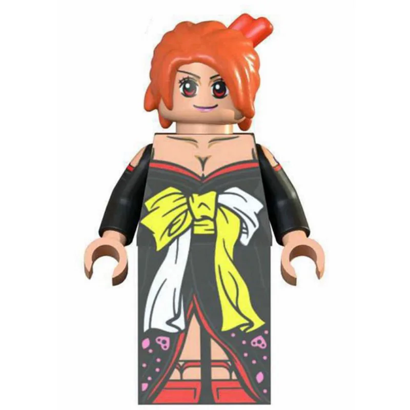 Boneco Blocos De Montar One Piece Nami Kimono
