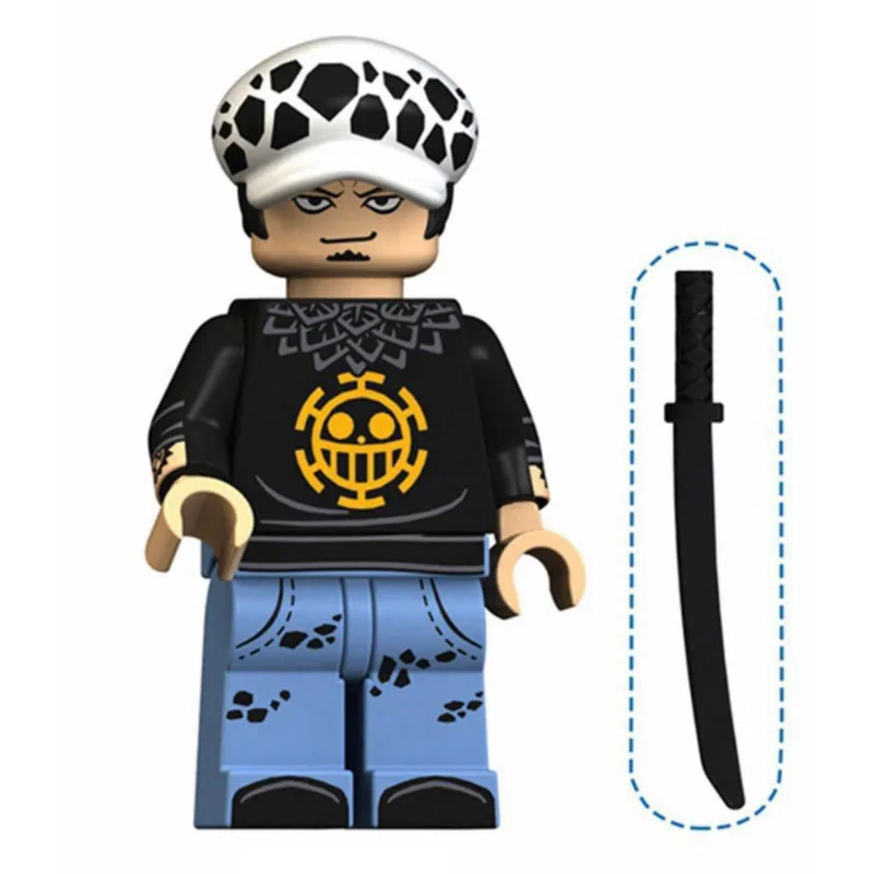 Boneco Blocos De Montar One Piece Trafalgar Law