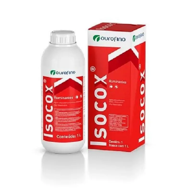 Isocox 5% Bovinos Ovinos Suinos 1litro Ouro Fino