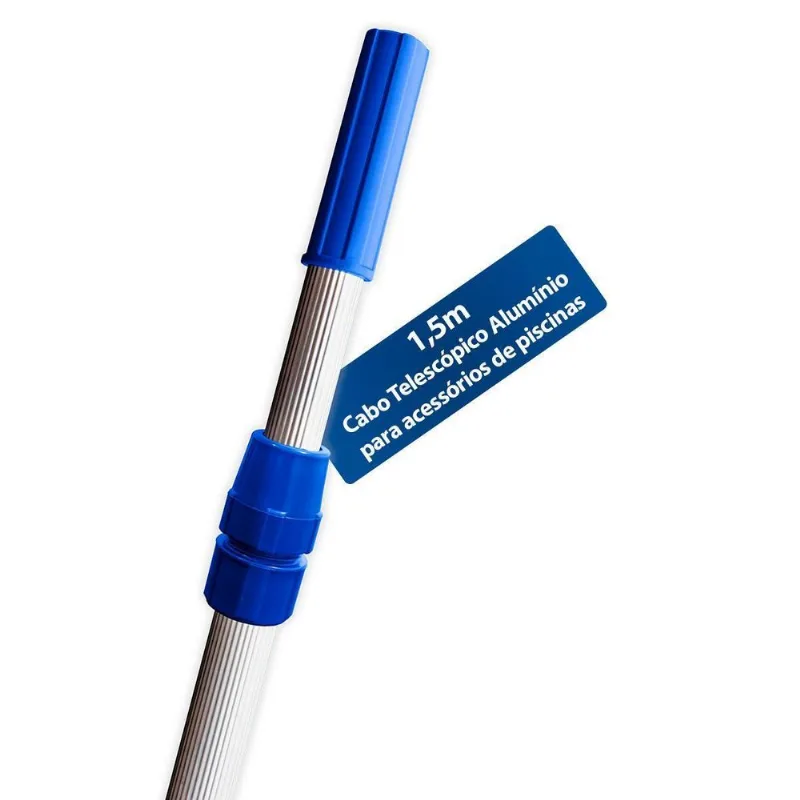Cabo Telescópico Alumínio Extensor Acessórios Piscina 1,5m