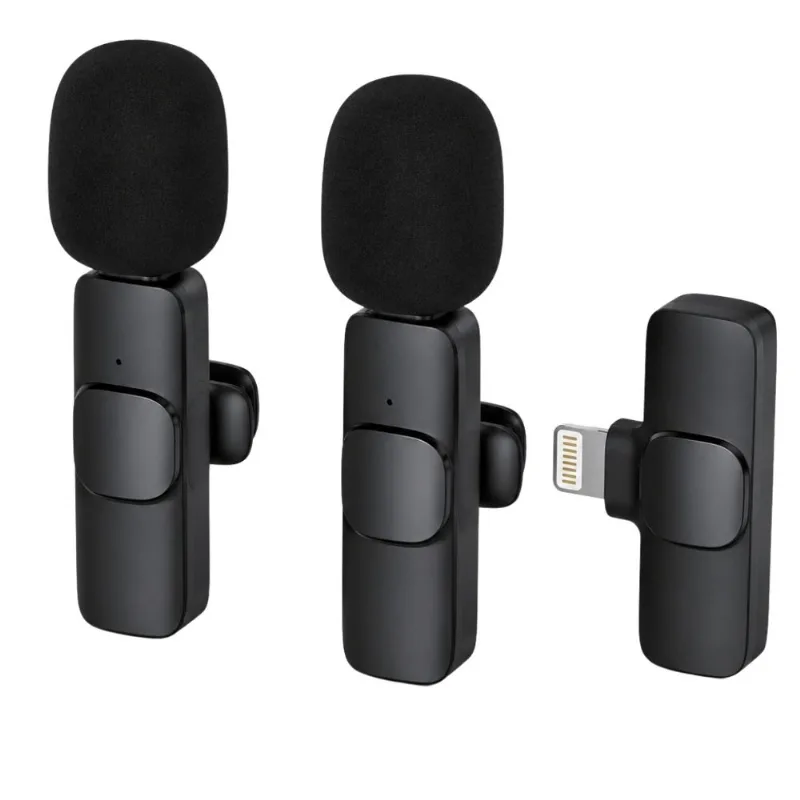 Kit Lapela 2 em 1 Plug Lightning Apresentador Som HD HD