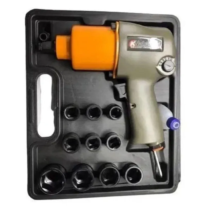 Chave Impacto Pneumática 1/2parafusadeira Industrial 17peças