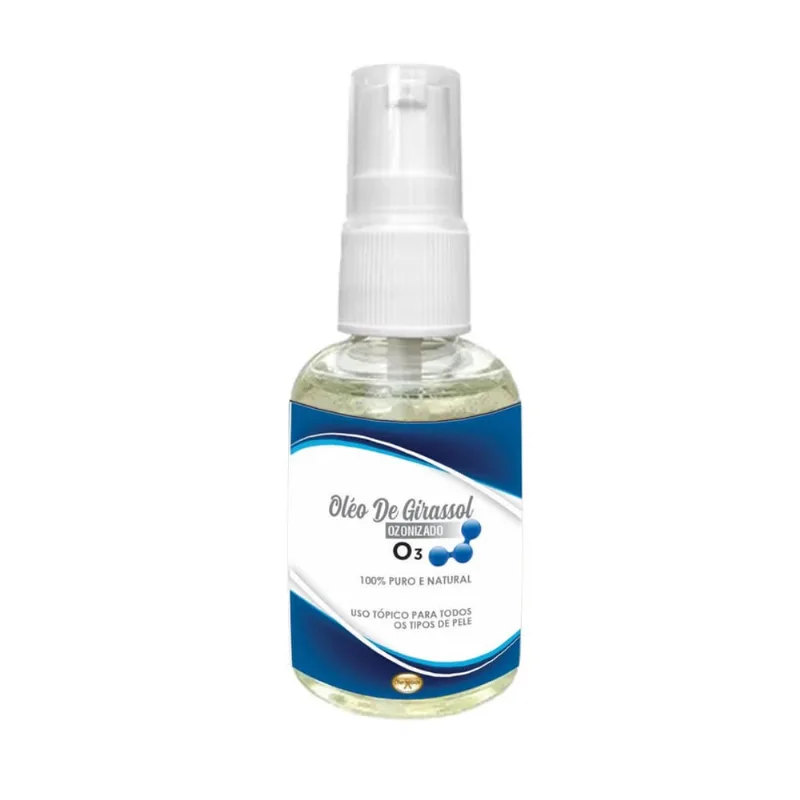 Óleo Ozonizado Base de Girassol 60ml Qualidade Cicatrizante