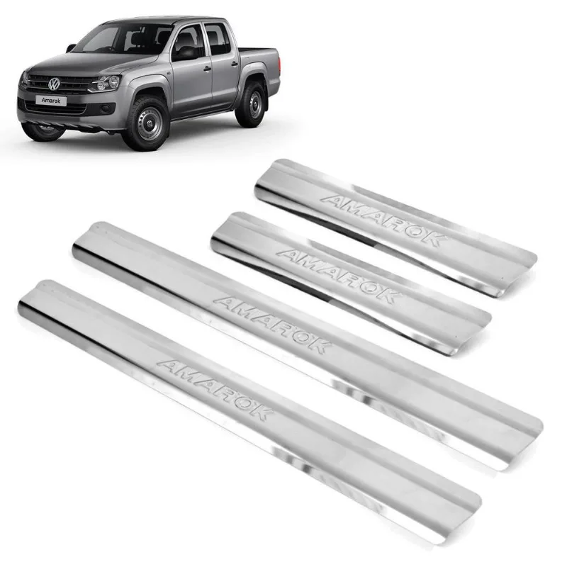 Soleira Aço Inox 4 Portas Amarok Cabine Dupla Promoção 2017